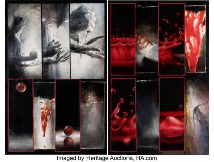 Dave McKean Arkham Asylum Story Pages 58-59 Original Art (DC, 1989).