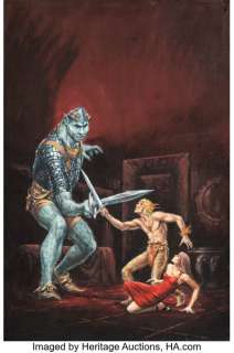 Edmund (Emsh) Emshwiller The Moon Men Cover Painting Original Art (Ace Books, 1963). (Total: 2 Items) | Heritage