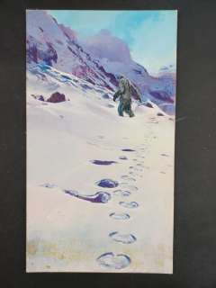 Bruno Faganello | Bruno Faganello - Illustrazione Originale "L’Abominevole Uomo Delle Nevi" - Page volante - Exemplaire unique | Catawiki