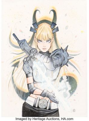 Peach Momoko Strange Academy #1 Magik Variant Cover Original Art (Marvel, 2020). | Heritage