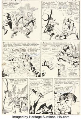 Jack Kirby and Paul Reinman The Avengers #3 Sub-Mariner Story Page 20 Original Art (Marvel, 1964). | Heritage