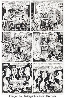 Julie Doucet Dirty Plotte #8 Story Page 6 Original Art (Drawn & Quarterly, 1994).