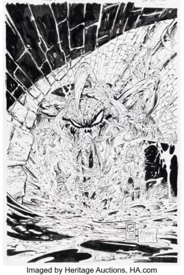 Greg Capullo and Todd McFarlane Spawn #33 Violator Cover Original Art (Image, 1995).