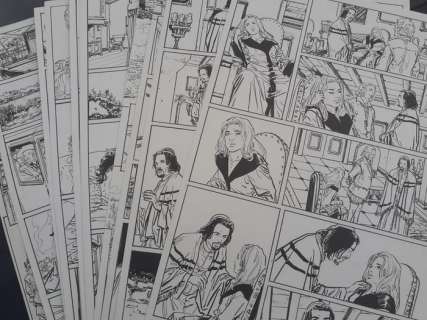 Raimondo, Luca - 10x tavole originali "Il Cabalista di Praga - tomo n.2 - (2010) | Catawiki