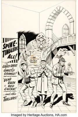 Kurt Schaffenberger (as Lou Wahl) Unknown Worlds #52 Cover Original Art (ACG, 1967). (Total: 2 Items) | Heritage