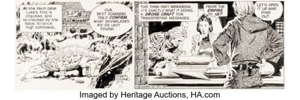 Al Williamson Star Wars Daily Comic Strip Original Art dated 5-9-81 (LA Times Syndicate, 1981). | Heritage