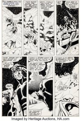 John Byrne and Dan Green Iron Fist #14 Sabretooth First Appearance Issue Story Page 2 Original Art (Marvel, 1977). | Heritage