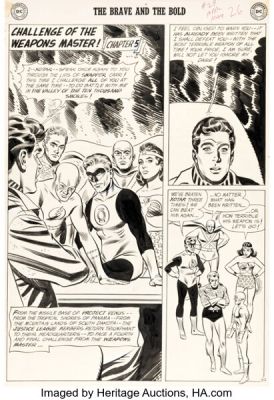 Mike Sekowsky and Joe Giella The Brave and the Bold #29 Justice League of America Story Page 22 Original Art (DC, 1960). | Heritage
