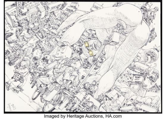 Kim Jung Gi - Erotic & Mechanic Illustration Original Art (2022).