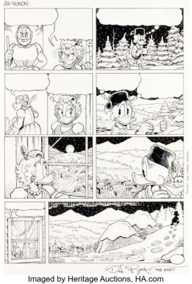 Don Rosa Walt Disney Giant #1 Uncle Scrooge Story Page 24 Original Art (Gladstone, 1995). | Heritage