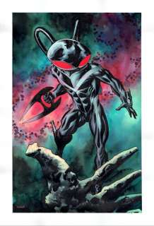 Mike McKone - Black Manta Watercolor Dc Aquaman