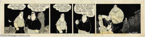 E.C. Segar - Popeye Daily Comic Strip Original Art, dated 11-20-37 (King Features Syndicate, 1937). Popeye and - | Heritage