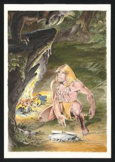 André Cheret - Couverture originale couleur de l‘édition prestige tome 4 - Rahan