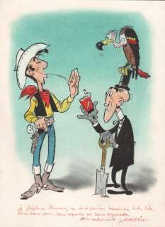 Morris - Lucky Luke, illustration Ã  l‘encre de Chine et…
