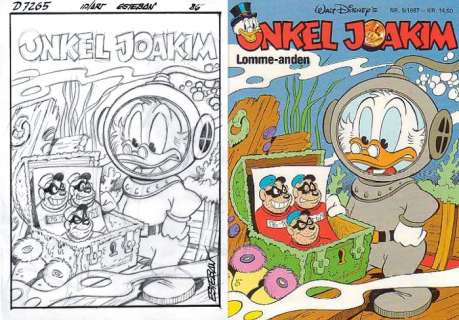 Ignasi Calvet Estéban | Uncle Scrooge D 7265 - Cover Sketch - (1986) | Catawiki