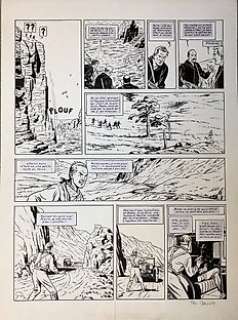 Ted Benoit | Ted Benoit - Planche originale + mise en couleur originale - Blake & Mortimer T13 - L’Affaire Francis Blake - (1996) | Catawiki