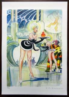 Milo Manara - print "Remote Future" (2021) | Catawiki
