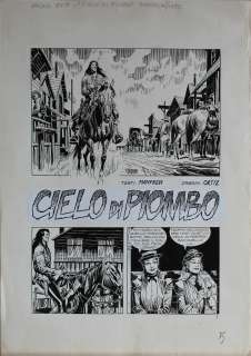 Jose Ortiz - Tavola originale per MAGICO VENTO 12 â€˜Cielo di piombo‘