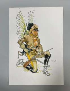 Dessin original couleur et en grand format de F. MEYNET + une esquisse… | misc / divers