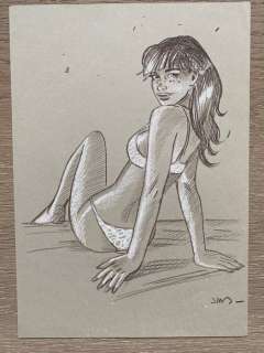 Jim - 1 Original drawing - Une Nuit à Rome - Marie - 2019 | Catawiki