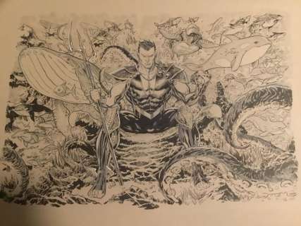 Ken Lashley - Namor Large Cover Quality Pinup Marvel