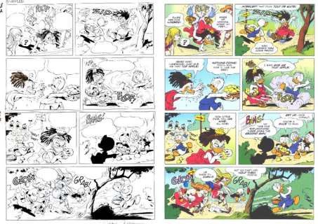 Daan Jippes, Carl Barks, Geoffrey Blum - 1 Original page - Donald Duck - The Race for the Golden Apples - D/D 2002-012 - 2007 | Catawiki