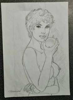 Renaud - 1 Original preliminary drawing - Jessica Blandy - crayonné original X | Catawiki