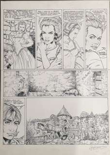 Legein, Pierre - 1 Original page - Dampierre T5 - Le Cortège maudit - 1995 | Catawiki