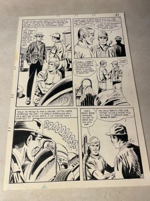 HOT RODS and RACING CARS #109 original art 1971 MECHANIC RACE NEEDS DRIVER | eBay US (Buy It Now)