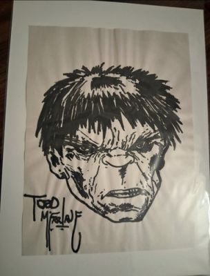 Todd McFarlane Signed Original Art Sketch Hulk | eBay US (Buy It Now)