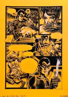 Nik Guerra - 1 Original colour page - Il Giallo del fumetto Nero - “Magenta e Mister Noir” tavola 46 - 2023 | Catawiki