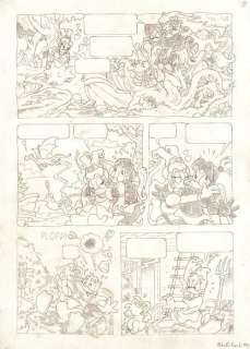 Roberto Ronchi - 1 Original page - Daisy Duck, Donald Duck - "The Precious Porker" - Page 3 - D 95069 - 1997 | Catawiki