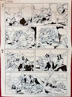 Daan Jippes, Carl Barks, Geoffrey Blum - 1 Original page - Donald Duck - The Race for the Golden Apples - D/D 2002-012 - 2007 | Catawiki