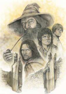 Rodriguez Ramal, Joaquin - Original drawing - The Lord Of The Rings: The Fellowship Of The Ring - 70 x 50 cm - Pencil Art | Catawiki
