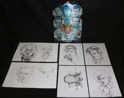 Bill Sienkiewicz - Doctor Who Metal Poster 6Pc Art - Signed