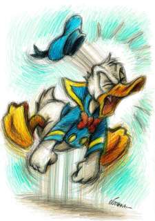 Joan Vizcarra - Donald Duck - The "Friendly" Sailor - Original Drawing - Pencil Art | Catawiki