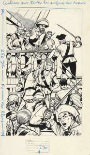 Hubinon | Barbe-Rouge, illustration Ã  l’encre de chine et… | Millon