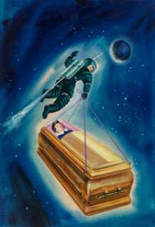 Ed Valigursky (American, 1926-2009). Scavengers of Space, Fantastic Stories magazine cover, October 1955...