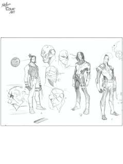 Kim Jacinto - x-men 2099 character designs issue cyclops 2099
