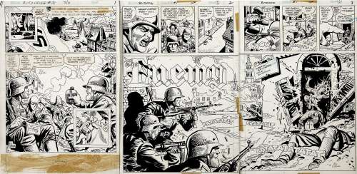 Ric Estrada - blitzkrieg #1 complete 11 pg nazi war story (sold live on ‘dueling dealers of comic art‘ episode #82 podcast on 8-18-2022 watch it here!