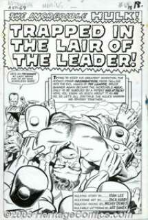 Jack Kirby and Mike Esposito - Original Art for Tales to Astonish #69, Complete 10-page Story, "Trapped in - | Heritage