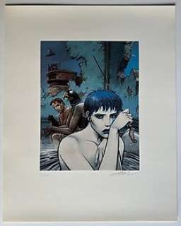 Bilal, Enki - 1 Offset Print - La Trilogie Nikopol - La Femme piège - 1988 | Catawiki