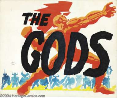 Jack Kirby - "The Gods" Illustration Original Art (undated). Jack Kirby created his own modern - | Heritage
