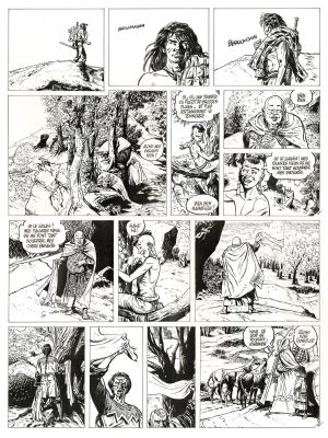 Franz - Lot 388 - Poupée d’ivoire, Le tombeau Scythe, planche originale à l’encre de chine.