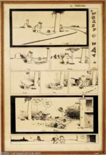 George Herriman - Krazy Kat Sunday Comic Strip Original Art, dated 10-31-43 (King Features Syndicate, 1943). - | Heritage