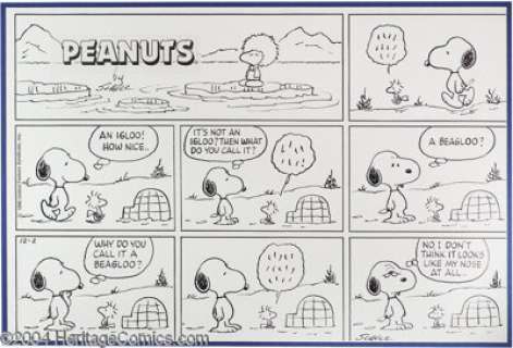 Charles Schulz - Peanuts Sunday Comic Strip Original Art, dated 12-2-90 (United Features Syndicate, 1990). - | Heritage