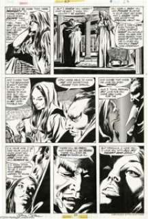 Gene Colan and Tom Palmer - Tomb of Dracula #55, page 23 Original Art (Marvel, 1977). Writer Marv Wolfman had -