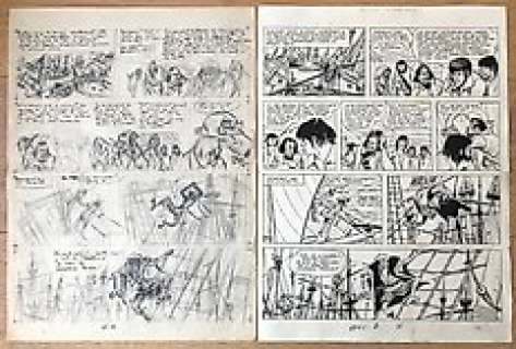 Sirius - 1 Page originale + page préliminaire originale - Simon le Danseur T1 - La Rade des Vaisseaux - 1970 | Catawiki