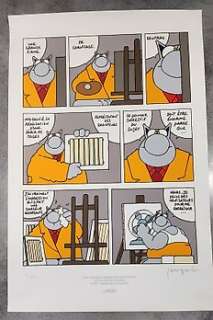 Geluck, Philippe - 1 Silkscreen - Le Chat - 50ème anniversaire de la SIAT - 2006 | Catawiki