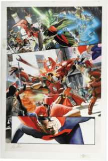 Alex Ross - Kingdom Come #2, page 31 Original Art (DC, 1996).  We‘ve offered some amazing Alex Ross art in the -